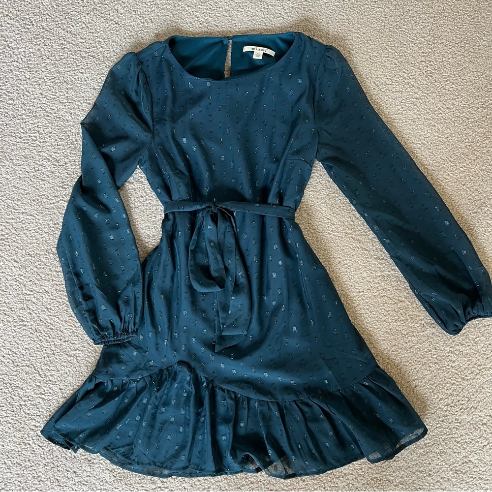 •SOLD• Francescas Miami teal dress women’s size XS